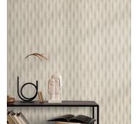 Guido Maria Kretschmer non-woven wallpaper waves concrete beige cream (4,27£/1qm