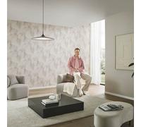 Guido Maria Kretschmer non-woven wallpaper waves lines cream pink (4,27£/1qm)