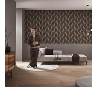 Guido Maria Kretschmer wallpaper 3D look black bronze metallic (4,27£/1qm)
