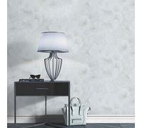 Guido Maria Kretschmer Wallpaper Abstract Floral grey Silver Metallic (3,56£/1qm