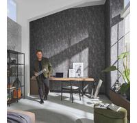 Guido Maria Kretschmer wallpaper patina look grey copper metallic (3,56£/1qm)