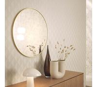 Guido Maria Kretschmer Wallpaper Textile Optic Graphic Cream Beige (4,27£/1qm)