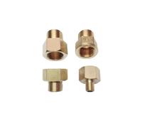 GUIFANG M4 M5 M6 M8 M10 M12 1/8" 1/4" 3/8" Female to Male Thread Brass Socket Pipe Fitting Coupling Joint(F M8X1-M BSP1L8_Thread)