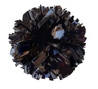 GUIFIER 2 Pack 6 Inches Metallic Cheerleading Pom Poms, Cheer Pom Pom with Baton Handle, Pompoms Cheerleader for Kids Girls Cheering Squad