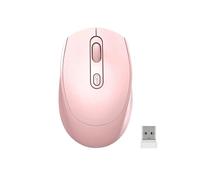 Guiheng Wireless Bluetooth Mouse,Dual Mode Rechargeable Silent Slim Laptop Mouse,Portable(BT5.2+USB Receiver) Computer Mice,for Laptop,Desktop Computer,ipad Tablet,Phone,Mac (Pink)