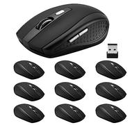 Guiheng Wireless Mouse, 2.4Ghz Wireless Mouse Computer Mouse 1200DPI,6 Buttons with Nano Receiver for Laptop,PC,Chromebook,Computer,Notebook,Office-10 Pack