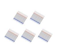 Guihydur 100 Pcs 0.7mm Tip Gel Silver Tone Ink Pen Refill Replacement