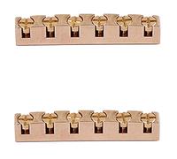Guihydur 2pcs 43mm Guitar Nut Height Adjustable Bell Brass Nuts Replacement for LP SG Style Guitar