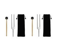 Guihydur 2X Aluminum Alloy Tuning Forks,512Hz Tuning Fork with Hammers for Nervous System Testing Sound Healing Therapy