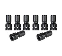 Guihydur 8 Pcs Impact Adaptor 1/2 Square Drive to 1/4 Hex Shank Socket Adapter Quick Release Chuck Converter for Ratchet Wrench