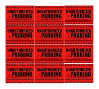 Guijinhao 100 Pcs Parking Violation Stickers Hard-to-Remove Tow Warning Bilingual Spanish Hard to Remove Tow Tickets Super Sticky No Parking Stickers for Cars(C85-100)