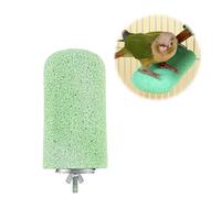 Guijinhao Bird Parrot Calcium Teeth Mouth Molar Grinding Stone Hamster Grinding Stone Chew Toy Perch Jumping Stand for Parrot Budgies Chinchilla Squirrel Hamster Cage Stand Platform (Green) (A35-1)
