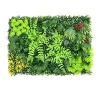 GUIJZSLTRG Artificial Plant Living Wall Panels 60×40cm Reusable Grass Backdrop Wall Panel Green Privacy Hedge Fence Screening Home Garden Spring Leaf Backdrop for Indoor Outdoor Garden Wedding Decor