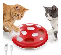 GUIJZSLTRG Interactive Cat Toys, Auto Feather Pop Up Play Toy Cognitive Stimulation and Exercise Enduring Pet Entertaining Game for Indoor Cats