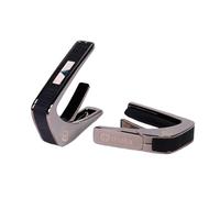 Guild Black Chrome Finish Capo - Ebony Inked w/V Block Fingerboard Marker