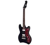 Guild Guitars Newark St. Collection 6 String Solid-Body Electric Guitar, Right, Black (Jetstar