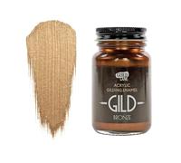 Guild Lane Bronze Metallic Paint 60ml GILD Acrylic Gilding Enamel Antique Bronze Paint Gold Leaf Effect Alternative for Furniture Wood Metal Glass Craft Water-Based Non-Tarnish Interior Use