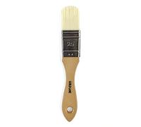 Guild Lane - Curved Mottler Brush - Premium Synthetic Decorators Brush - Professional Handmade Quality - No Hair Loss & Versatile - Holds More Paint - Comfortable Grip - Leaves a Smooth Finish - 25mm