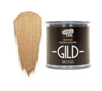 Guild Lane - GILD Acrylic Gilding Enamel Paint - Bronze - Furniture, Metal, Glass, Wood, Plastic, Ceramics & More - Water-Based Metallic Paint - 125ml Tin