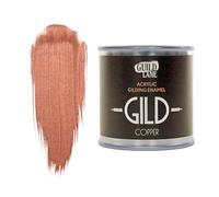Guild Lane GILD Metallic Acrylic Enamel Paint - Copper - For Wood, Metal, Glass, Furniture & Crafts - Water-Based, Non-Tarnish Finish - 125ml Tin - Made in Britain