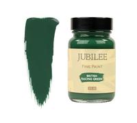 Guild Lane Jubilee Furniture Paint - British Racing Green 60ml - Multi-Surface Paint for Wood, Metal, Glass & More - Durable, Water-Based, Soft Sheen Finish - No Primer or Wax Needed