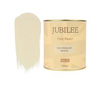 Guild Lane Jubilee Furniture Paint - Old English White 500ml - Chalk Paint Alternative for Wood, Metal, Glass & More - Durable, Water-Based, Soft Sheen Finish - No Primer or Wax Needed