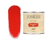 Guild Lane Jubilee Furniture Paint - Pillar Box Red 250ml - Multi-Surface Paint for Wood, Metal, Glass & More - Durable, Water-Based, Soft Sheen Finish - No Primer or Wax Needed