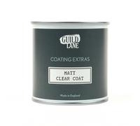 Guild Lane Matt Clear Top Coat 250ml Crystal Clear Non Yellowing Acrylic Sealer Waterproof Protective Clear Coat for Furniture Wood Cabinets Multi Surface, hardwearing topcoat.