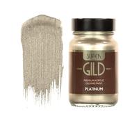 Guild Lane Super GILD Platinum Acrylic Paint - High Pigment Metallic Enamel for Wood, Metal, Ceramics, Glass, Plastic, Canvas & More - Water-Based, Non-Tarnish Finish - 60ml