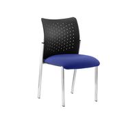 Guild Stacking Side Office Chair With Nylon Back, Scuba