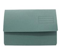 Exacompta - Ref DW250-BLUZ - Guildhall - Plain Document Wallet, 345x245mm, Holds 200 Sheets, 250gsm Medium Weight Premium Quality Manilla, Holds A4 & Foolscap Documents - Blue, Pack of 50