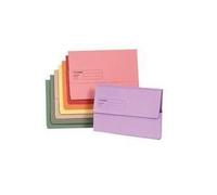 Guildhall Blue Angel Document Wallet Manilla Foolscap Half Flap 285Gsm Blue (Pack 50) - Gdw1-Bluz