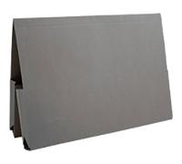 Guildhall Double Pocket Wallet 214-GRYZ A4, Foolscap Flap Manilla Landscape 38 (W) x 27 (D) x 14 (H) cm Grey Pack of 25
