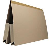 Guildhall Double Pocket Wallet 218-BUFZ A4, Foolscap Flap Manilla 315 gsm Landscape 37.5 (W) x 27.5 (D) x 13.5 (H) cm Buff Pack of 25