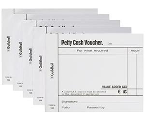 Guildhall GH103W Petty Cash Pad - White