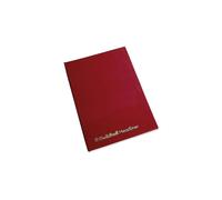Exacompta Account Book Guildhall Headliner 38/6Z - 6 Cash Columns, 80pp, 298x203mm, 95gsm, Burgundy