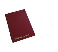 Exacompta - Ref 38/10Z - Guildhall - Headliner Case bound Hardback Account Book, 298 x 203mm, 10 Cash Column, 80 Pages, Tamper-Proof, Precision Ruled 95gsm Ledger Paper - Burgundy