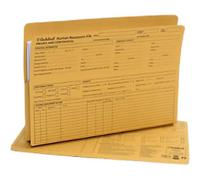 Guildhall HR File Pre-printed A4 Manila 420 gsm 21 cm (H) Yellow Pack of 50