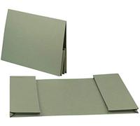 Guildhall Legal Wallet Double Pocket Manilla 315gsm 2x35mm Foolscap Green Ref 214-GRNZ [Pack 25] [per Pack: 25]