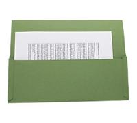 Guildhall Pocket Wallet PW3-GRNZ A4, Foolscap Flap Manilla 315 gsm Landscape 38 (W) x 27 (D) x 14 (H) cm Green Pack of 50