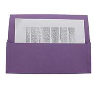 Guildhall Pocket Wallet PW3-MVEZ A4, Foolscap Flap Manilla 315 gsm Landscape 27 (W) x 14 (D) x 38 (H) cm Mauve Pack of 50