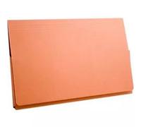 Exacompta - Ref PW2-ORGZ - Guildhall - Full Flap Pocket Wallet, 35x 24.2cm, Holds A4 & Foolscap Documents, 315gsm Quality Heavyweight Manilla, Foolscap - Orange, Pack of 50