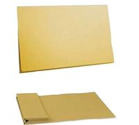 Guildhall PW3 14x10" brief size full flap yellow pocket wallets with 35mm gusset, BOX of 50