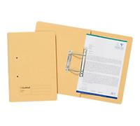Guildhall Spiral File A4 Yellow Manilla 285 gsm 285 gsm 0 Holes Pack of 25