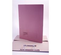 Exacompta - Ref 211/6006Z - Guildhall - Pocket Spiral File, 420gsm Heavyweight Manilla, Holds A4 & Foolscap Documents, Left Hand Pocket, Blue Angel Certified - Pink, Pack of 25