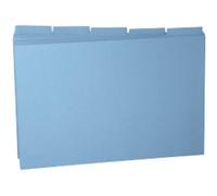 Guildhall Tabbed Folders Foolscap Blue Manila 34.5 x 24 cm Pack of 100