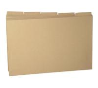 Guildhall Tabbed Folders Foolscap Buff Manila 34.5 x 24 cm Pack of 100