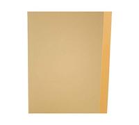 Guildhall yellow foolscap square cut folder made from strong 315gsm sprint manilla, BOX of 100