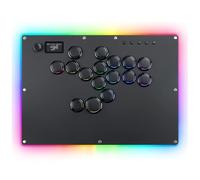 GuileKeys Arcade Fight Stick GK-16, All-Button Gamerfinger with Custom RGB & Turbo Functions, Arcade Controller for PC/PS4/PS3/Switch/Steam Game Keyboard Supports Hot Swap & SOCD