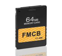 GuileKeys Free McBoot PS2 Memory Card, 64MB FMCB Memory Card for PS2 Fat Console, Runs Games in USB Hard Drive or Hard Disk, Video Game Adapter with No Lag, Plug & Play (v1.966)